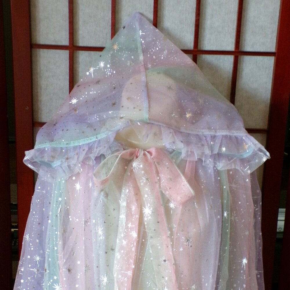 Girls Hooded PRINCESS CAPE Costume Dress Up PRICE IS FIRM - Picture 4 of 13